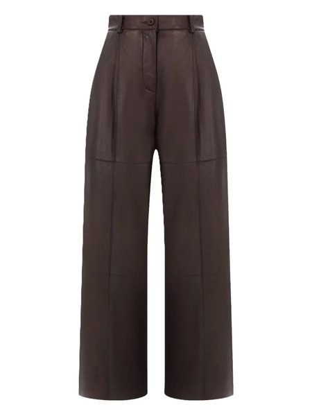  P.a.r.o.s.h. Leather Trousers - Brown 
