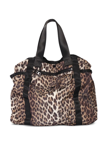  P.a.r.o.s.h. Leopard-print Top-handle Tote Bag - Brown 
