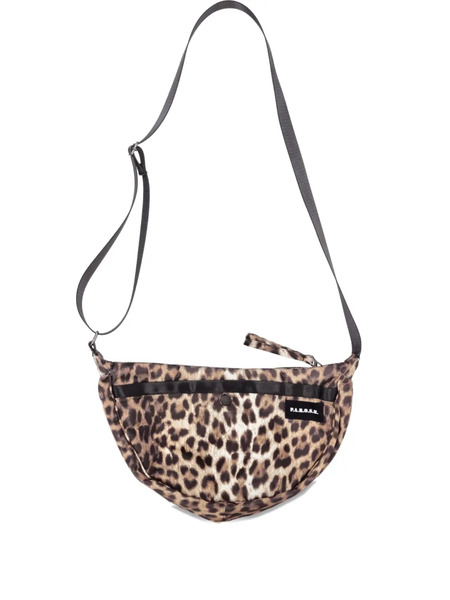  P.a.r.o.s.h. Leopard-print Zip Shoulder Bag - Brown 
