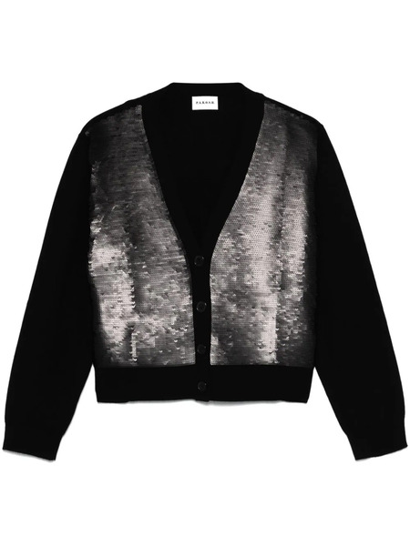  P.a.r.o.s.h. Lime Cardigan - Black 