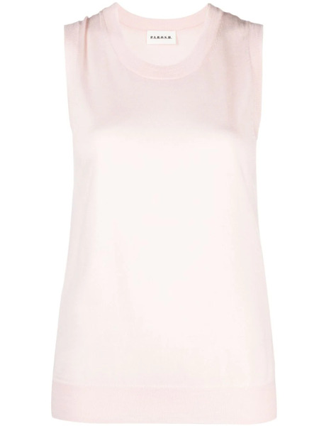  P.a.r.o.s.h. Linfa Fine-knit Tank Top - Pink 