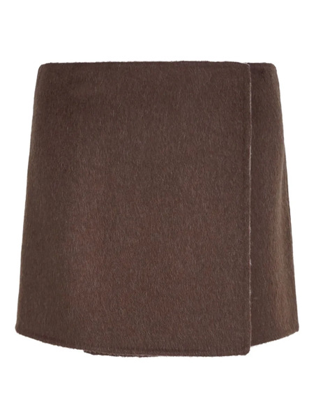  P.a.r.o.s.h. Logical Mini Skirt - Brown 