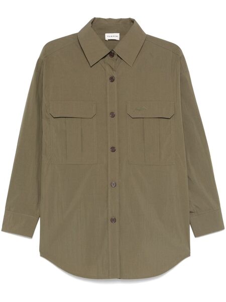  P.a.r.o.s.h. Logo-embroidered Shirt - Green 