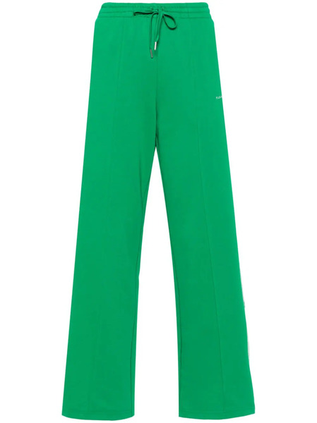  P.a.r.o.s.h. Logo-embroidered Straight Trousers - Green 
