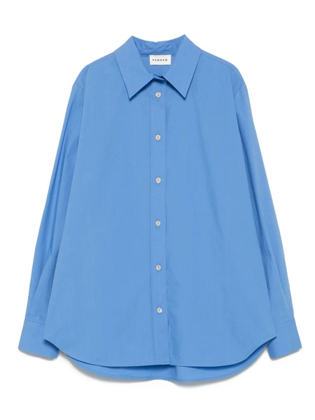  P.a.r.o.s.h. Long-sleeve Collared Shirt - Blue 