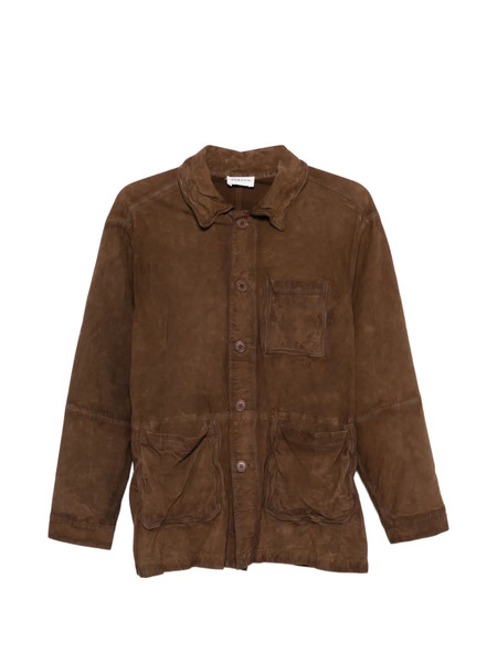  P.a.r.o.s.h. Long-sleeve Suede Jacket - Brown 