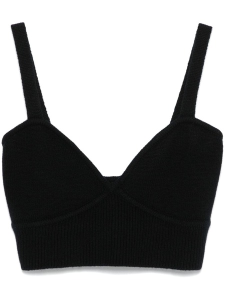  P.a.r.o.s.h. Loos Crop Top - Black 