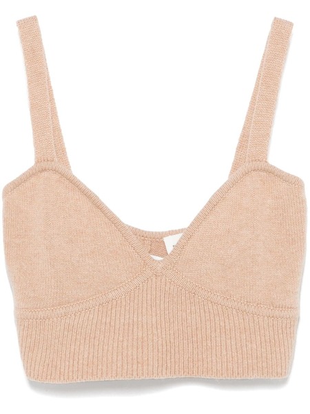  P.a.r.o.s.h. Loos Crop Top - Neutrals 