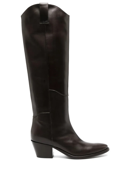  P.a.r.o.s.h. 65mm Knee-high Leather Boots - Brown 