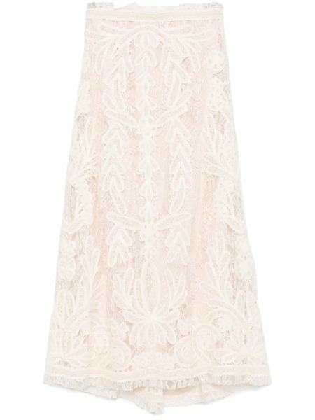  P.a.r.o.s.h. Nixie Midi Skirt - Neutrals 