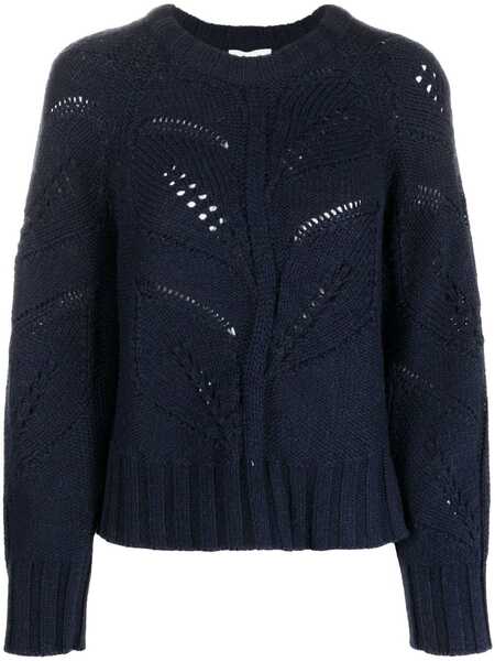  P.a.r.o.s.h. Open-knit Ribbed Sweater - Blue 