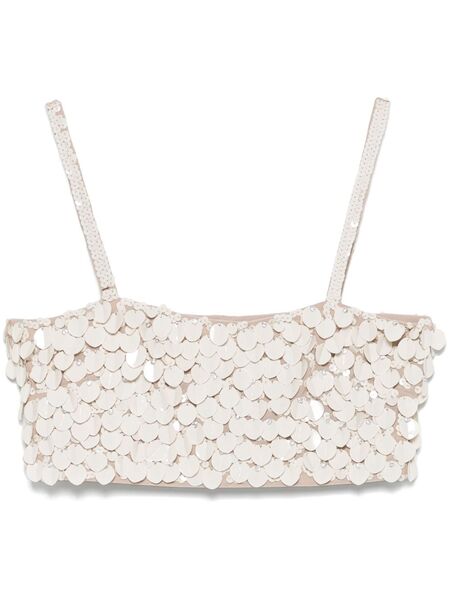  P.a.r.o.s.h. Paillette-embellished Top - Neutrals 