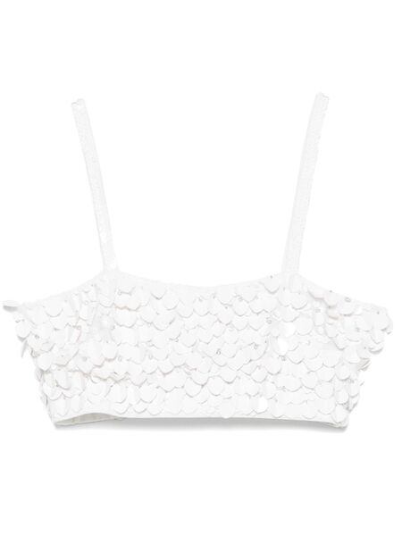  P.a.r.o.s.h. Paillette-embellished Top - White 