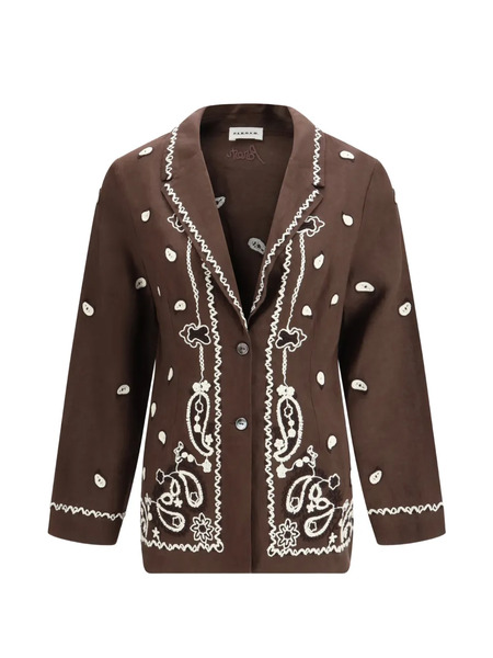  P.a.r.o.s.h. Paisley-embellished Jacket - Brown 