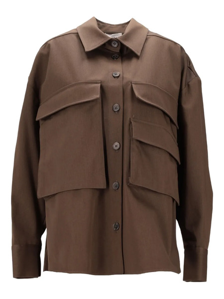  P.a.r.o.s.h. Patch-pocket Shirt - Brown 
