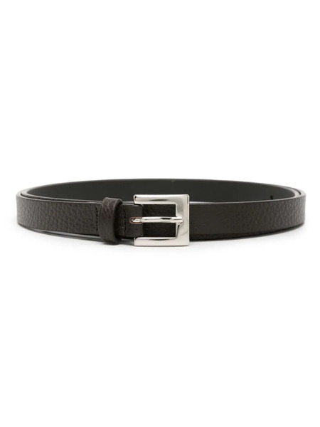  P.a.r.o.s.h. Pebbled Leather Belt - Brown 