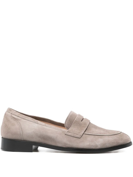  P.a.r.o.s.h. Penny-strap Suede Loafers - Neutrals 