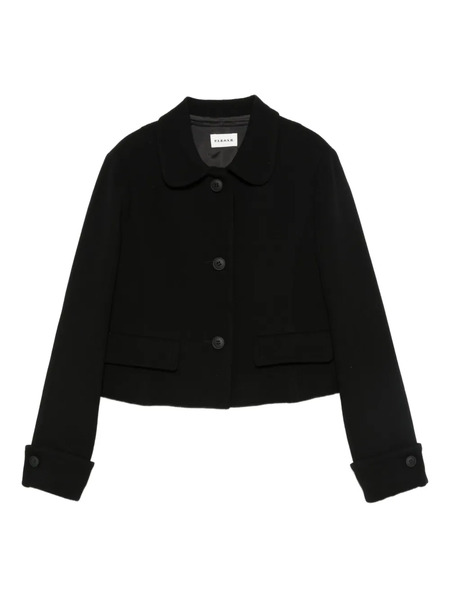  P.a.r.o.s.h. Peter Pan-collar Button-up Jacket - Black 