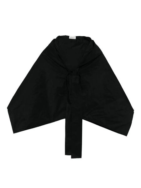  P.a.r.o.s.h. Pimpy Self-tie Cape Jacket - Black 