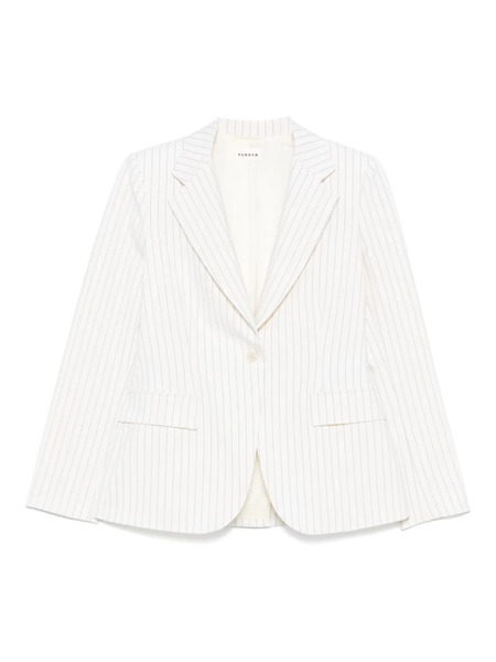  P.a.r.o.s.h. Pinstriped Blazer - White 