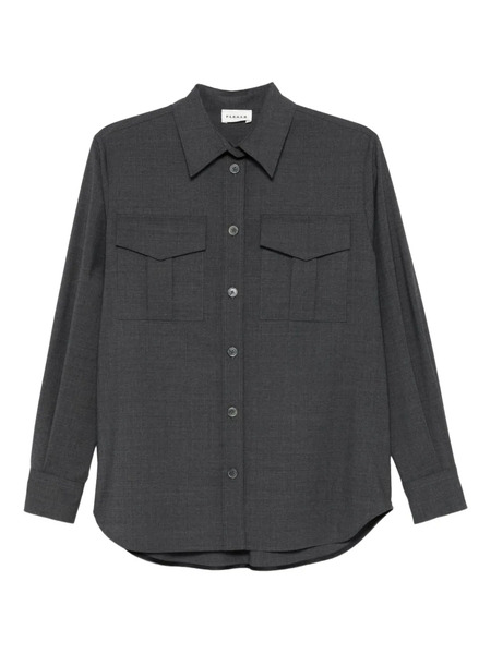  P.a.r.o.s.h. Pocket Buttoned Shirt - Grey 