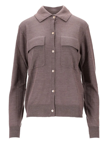  P.a.r.o.s.h. Pocket Cardigan - Brown 