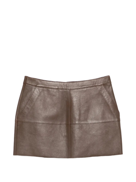  P.a.r.o.s.h. Pocket Mini Skirt - Brown 