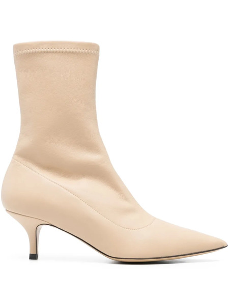  P.a.r.o.s.h. Pointed-toe Ankle Boots - Neutrals 