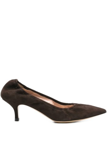  P.a.r.o.s.h. Pointed-toe Kitten-heel Pumps - Brown 