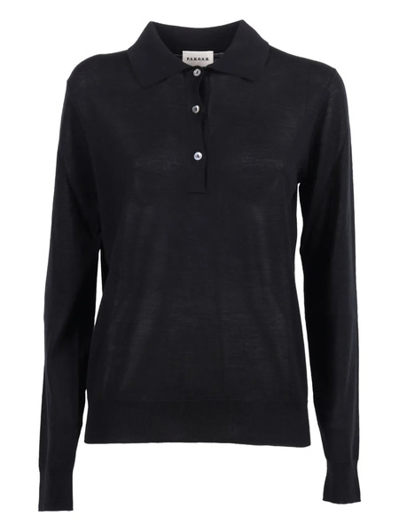  P.a.r.o.s.h. Polo-neck Long-sleeve Top - Grey 