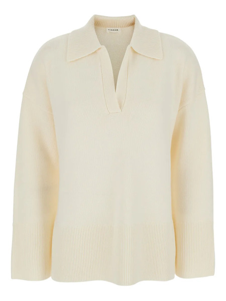  P.a.r.o.s.h. Polo-neck Ribbed Sweater - Neutrals 