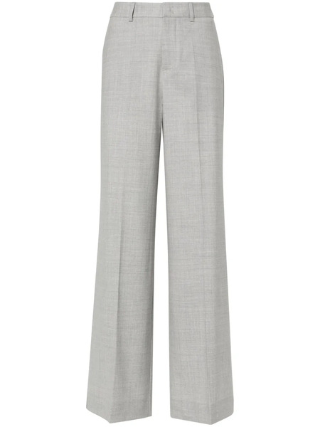  P.a.r.o.s.h. Pressed-crease Wide-leg Pants - Grey 
