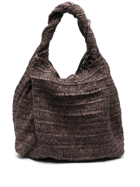  P.a.r.o.s.h. Raffia Tote Bag - Brown 