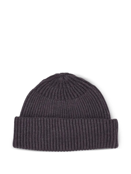  P.a.r.o.s.h. Ribbed Beanie Hat - Grey 