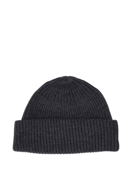  P.a.r.o.s.h. Ribbed Beanie Hat - Grey 