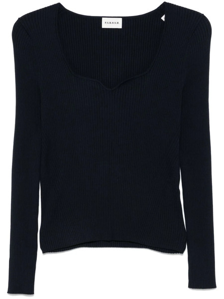  P.a.r.o.s.h. Ribbed-knit Sweater - Blue 