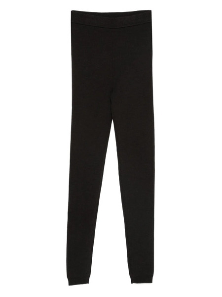  P.a.r.o.s.h. Ribbed Wool Leggings - Brown 