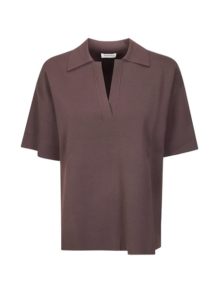  P.a.r.o.s.h. Roma V-neck T-shirt - Brown 
