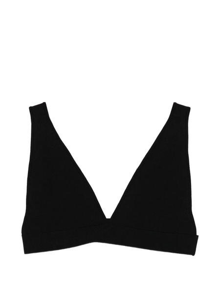  P.a.r.o.s.h. Roma V-neck Top - Black 