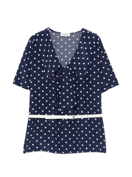  P.a.r.o.s.h. Sbillo Polka-dot Blouse - Blue 