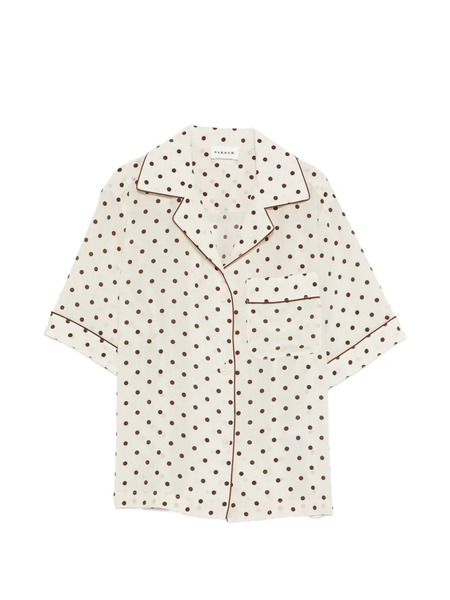  P.a.r.o.s.h. Sbillo Polka-dot Shirt - Neutrals 