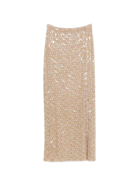  P.a.r.o.s.h. Sequin-embellished Maxi Skirt - Neutrals 