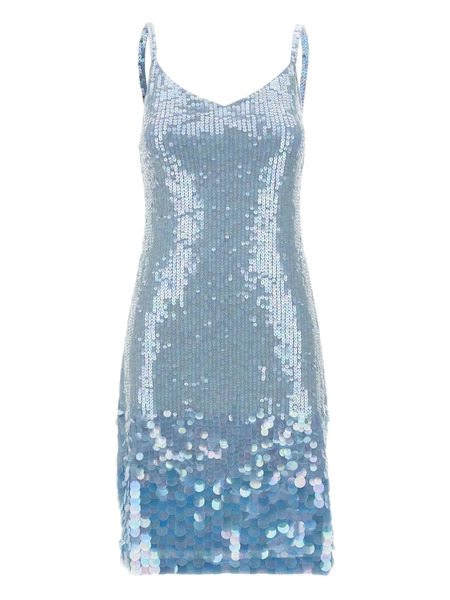  P.a.r.o.s.h. Sequin-embellished Midi Dress - Blue 