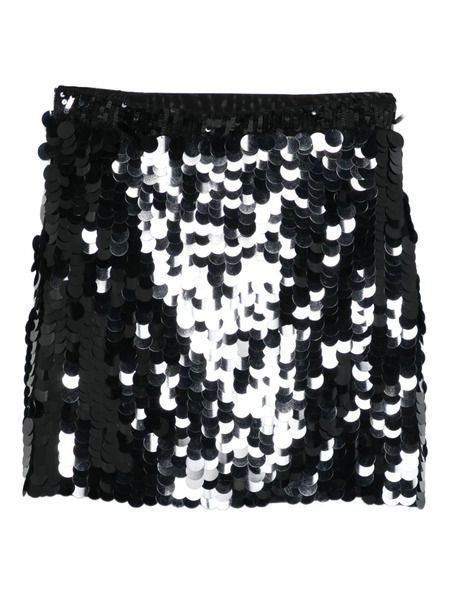  P.a.r.o.s.h. Sequin-embellished Mini Skirt - Black 