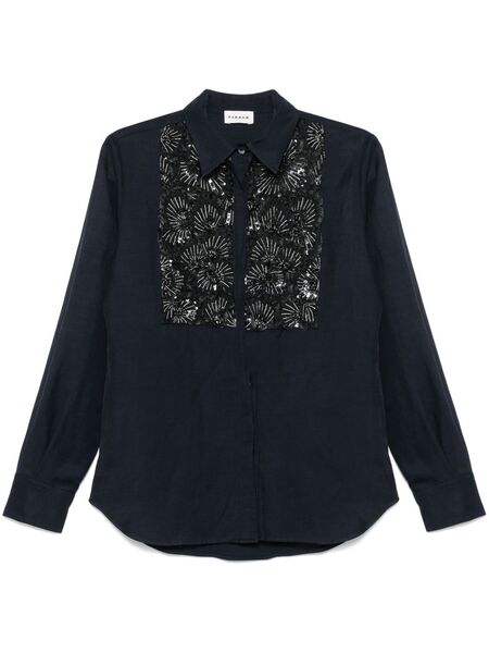  P.a.r.o.s.h. Sequin-embellished Shirt - Blue 