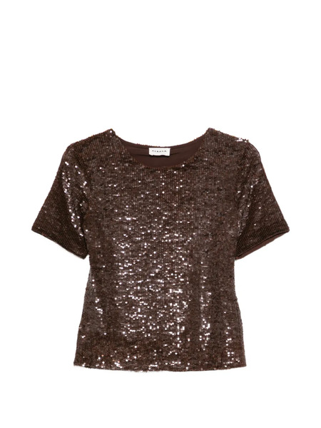  P.a.r.o.s.h. Sequin-embellishment Blouse - Brown 