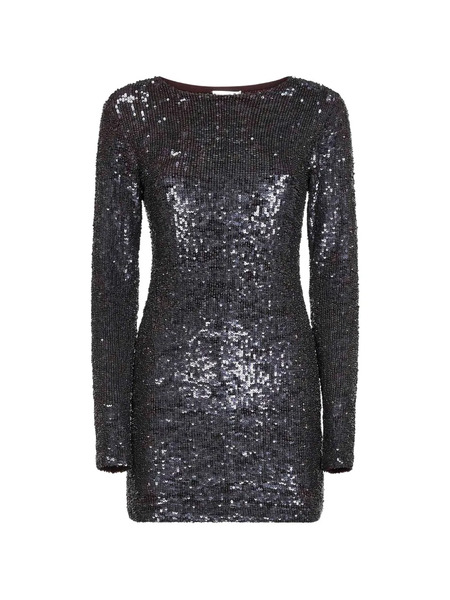  P.a.r.o.s.h. Sequin-embellishment Mini Dress - Black 