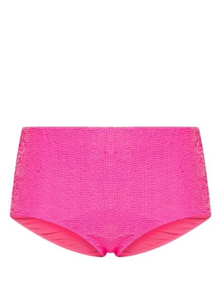  P.a.r.o.s.h. Sequined High-waisted Bikini Bottoms - Pink 