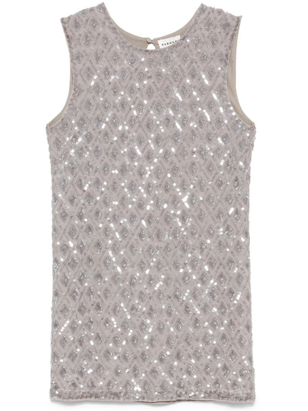  P.a.r.o.s.h. Sequined Mini Dress - Neutrals 