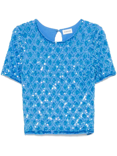  P.a.r.o.s.h. Sequined T-shirt - Blue 